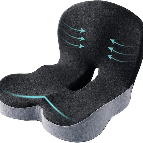 ComfortEase™ – Premium Memory Foam Cushion for Back & Posture Support