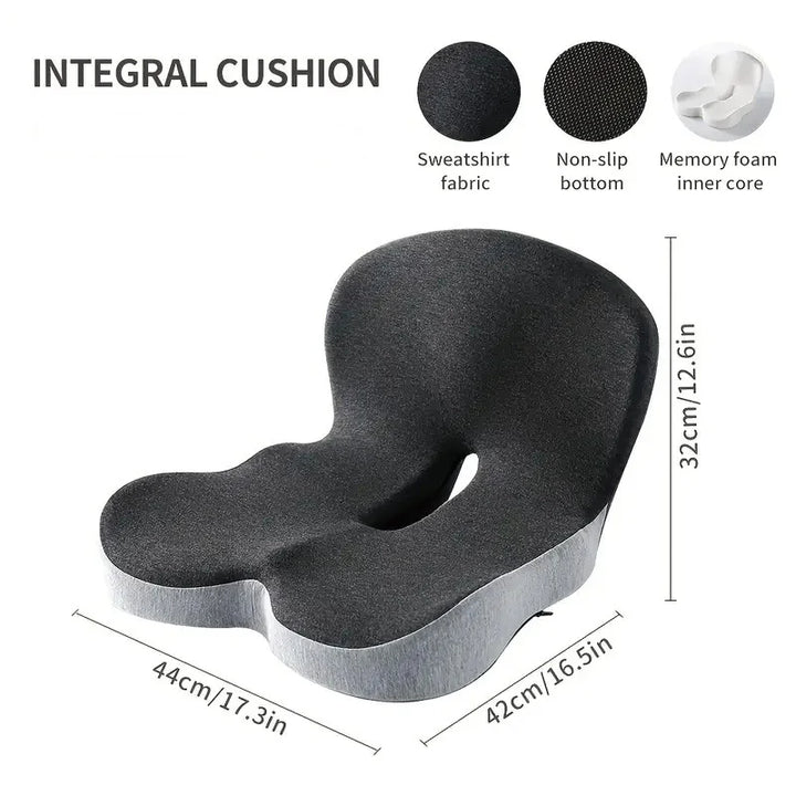 ComfortEase™ – Premium Memory Foam Cushion for Back & Posture Support