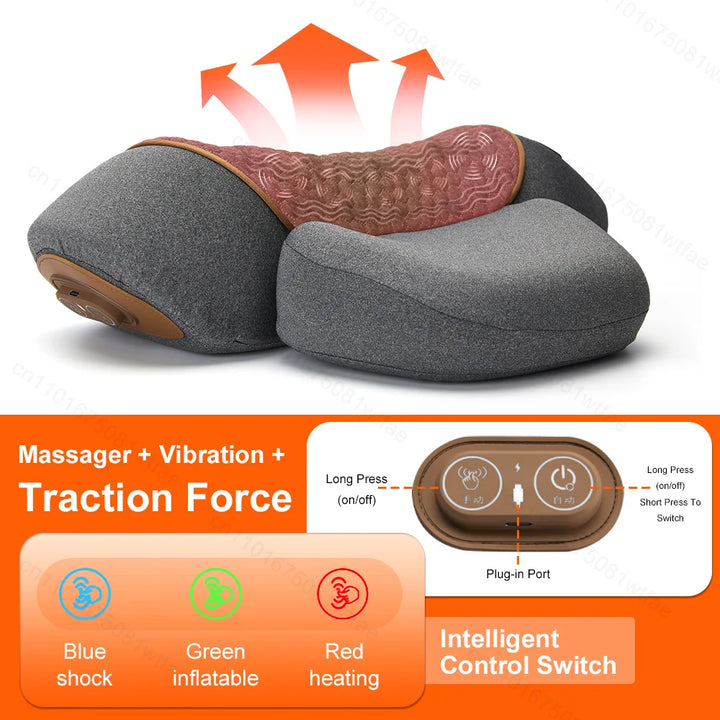 NeckRelief Pro™ – 3-in-1 Cervical Massage & Heating Pillow