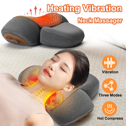 NeckRelief Pro™ – 3-in-1 Cervical Massage & Heating Pillow